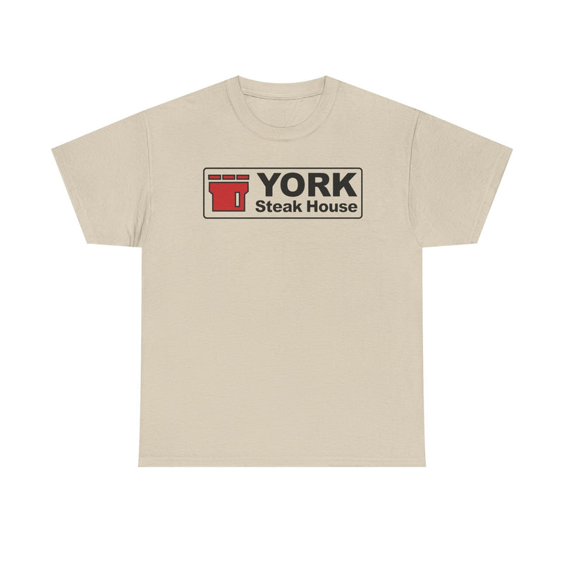 Load image into Gallery viewer, York Steak House T-Shirt - Steakhouse Industry Defunct Logo Tee
