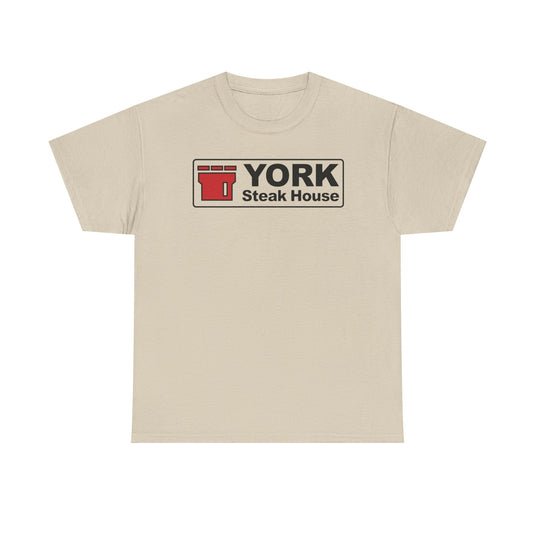 York Steak House T-Shirt - Steakhouse Industry Defunct Logo Tee