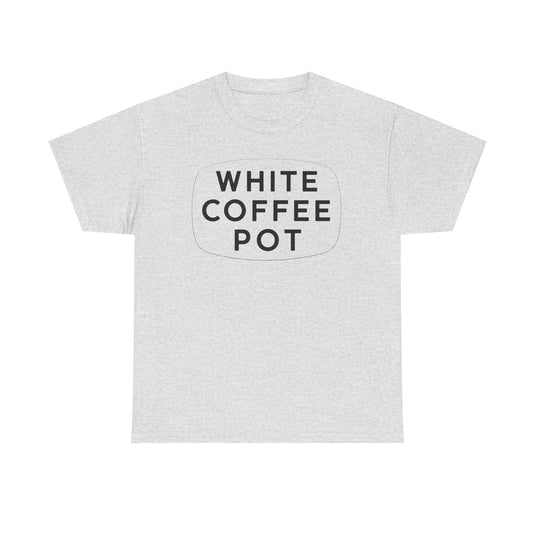 White Coffee Pot T-Shirt - Restaurant Industry Defunct Logo Tee