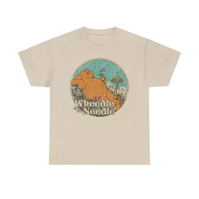 Wheedle on the Needle 1974 Seattle Washington Nostalgic Illustrated Book T-shirt