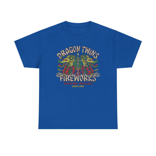 Dragon Twins Fireworks 1953 China Nostalgic T-shirt
