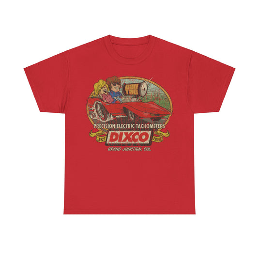 Dixco Tachometer 1958 Car Distressed Print T-shirt