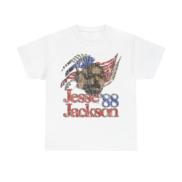 Jesse Jackson for President 1988 Distressed Print T-shirt