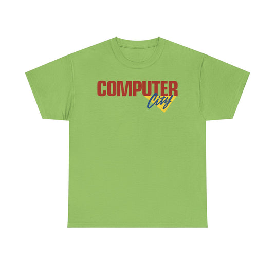 Computer City Retro Electronics Store 90s Nostalgia T-Shirt