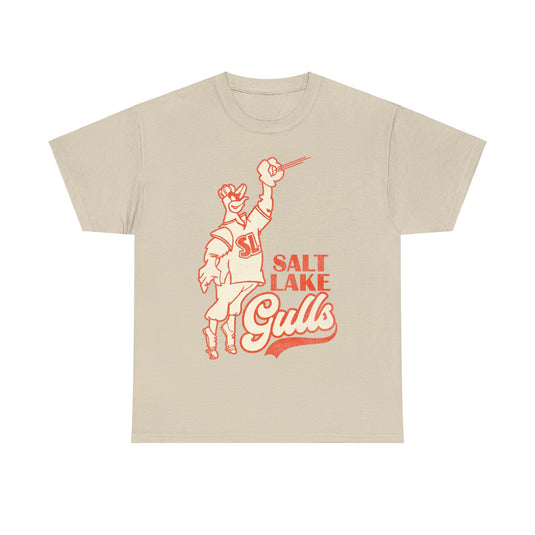 Salt Lake Gulls Nostalgic Retro Baseball Team T-shirt