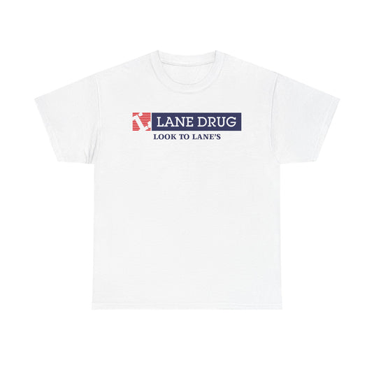 Lane Drug T-Shirt - Pharmacy Chain Logo Tee - Drugstore