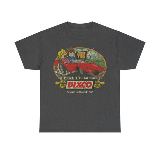 Dixco Tachometer 1958 Car Distressed Print T-shirt