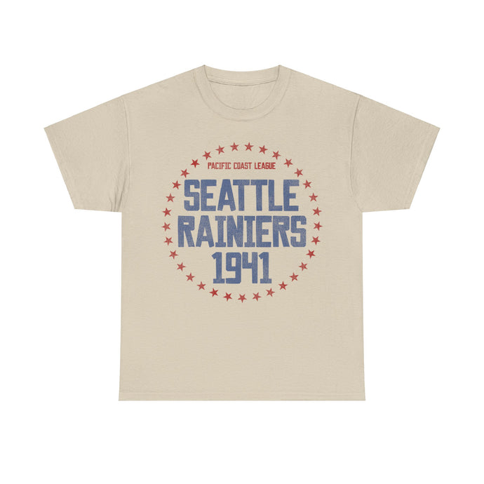 Seattle Rainiers 1941 Nostalgic Retro Baseball Team T-shirt