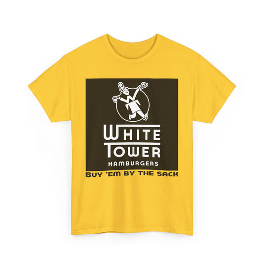 White Tower Hamburgers Buy Em By The Sack Vintage Logo T-Shirt