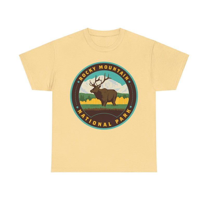 Load image into Gallery viewer, Rocky Mountain National Park Colorado Round Logo T-shirt
