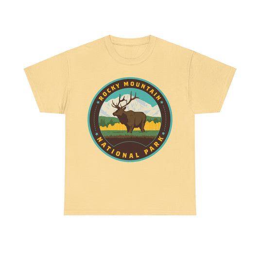 Rocky Mountain National Park Colorado Round Logo T-shirt