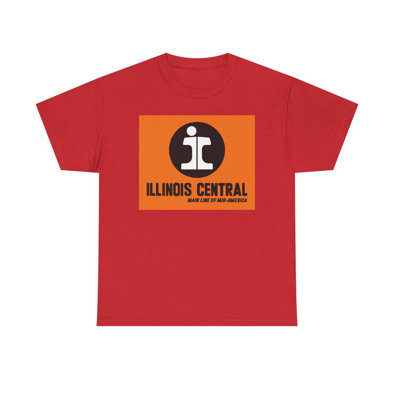 Load image into Gallery viewer, Illinois Central Main Line Mid-America Railroad Logo Train T-Shirt
