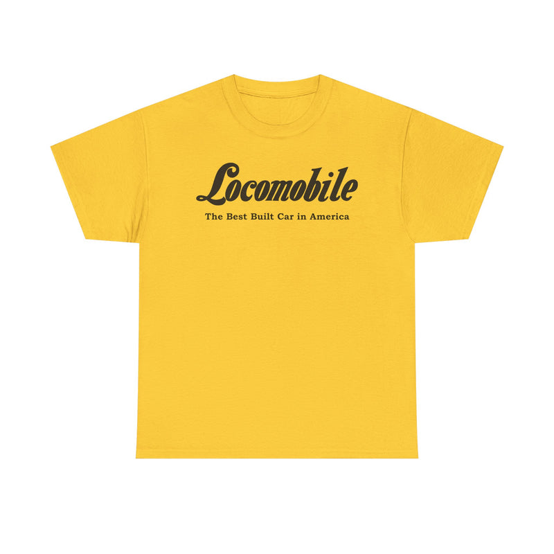 Load image into Gallery viewer, Locomobile The Best Built Car in America Vintage Script T-shirt
