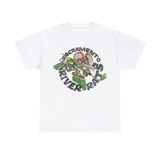 Sacramento River Rats Roller Hockey Nostalgic Logo T-shir