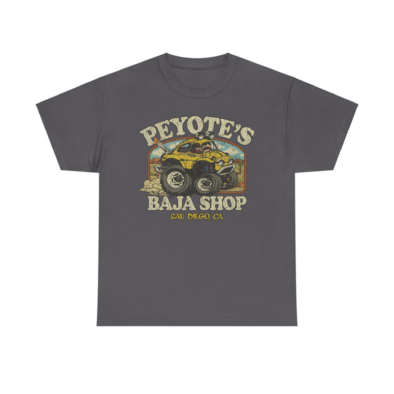 Load image into Gallery viewer, Peyotes Baja Shop San Diego California Car T-shirt
