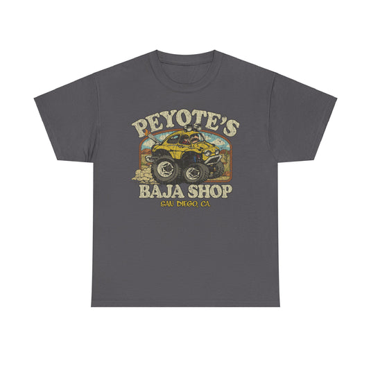 Peyotes Baja Shop San Diego California Car T-shirt