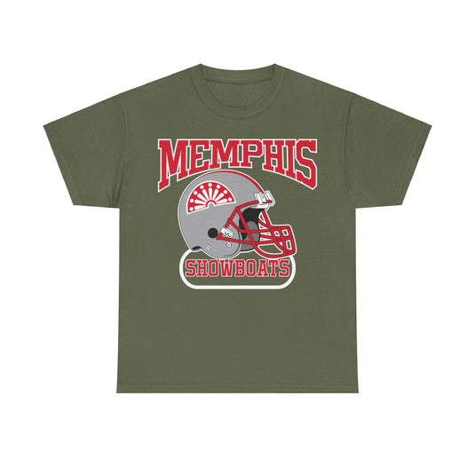 Memphis Showboats Tennessee Helmet Logo Football Team T-shirt