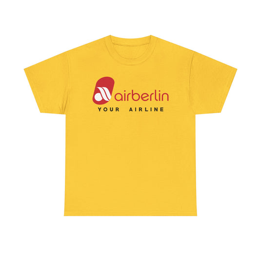 Air Berlin Your Airline Vintage Logo German Aviation Memorabilia T-shirt