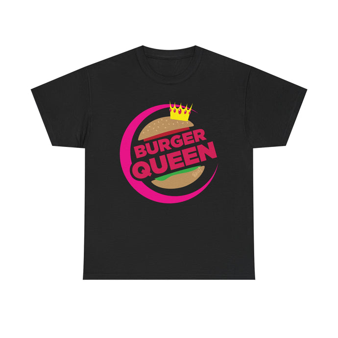 Burger Queen Fast Food Chain Vintage Logo Restaurant T-Shirt