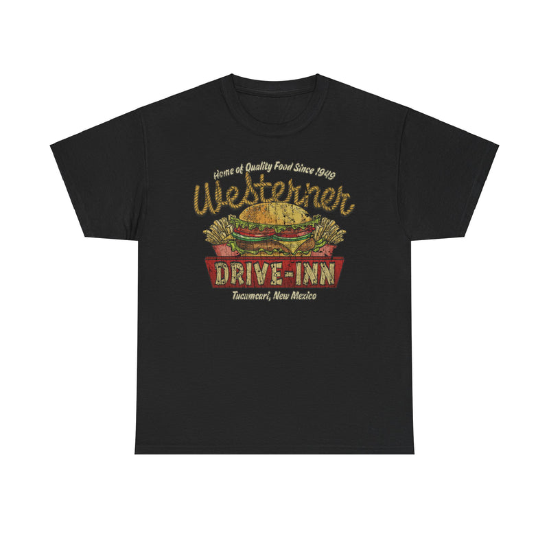 Load image into Gallery viewer, Westerner Drive-Inn 1949 Tucumcari New Mexico Diner Fast Food Restaurant T-shirt
