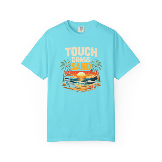 Touch Grass Sand Credit Card Points Miles Travel T-shirt
