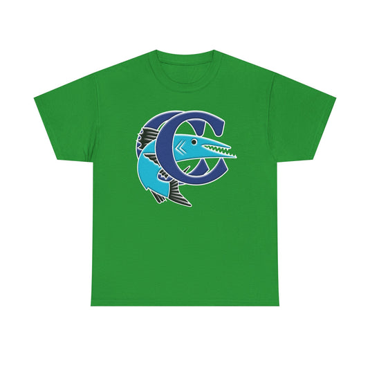 Corpus Christi Barracudas T-Shirt - Baseball 1994-95 Defunct Team Logo Tee