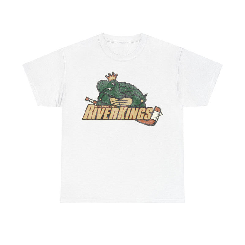 Load image into Gallery viewer, Mississippi Riverkings Hockey Team Nostalgic Logo T-shirt
