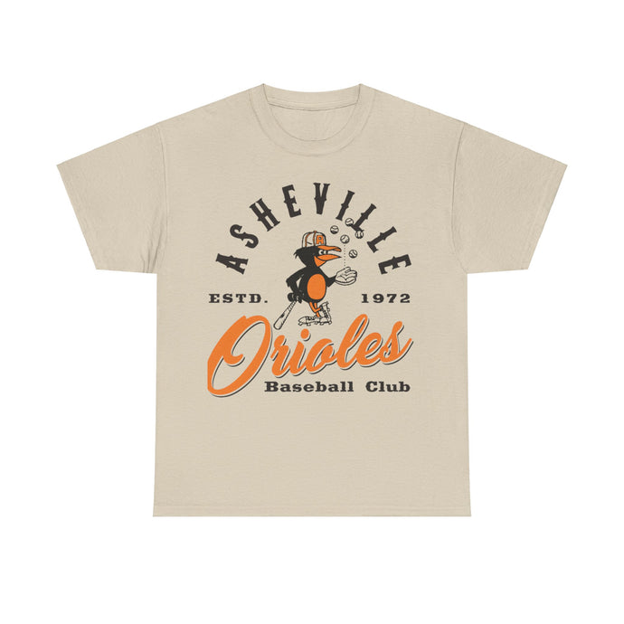 Asheville Orioles Nostalgic Retro Baseball T-shirt