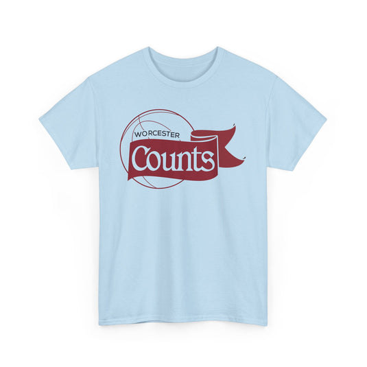 Worcester Counts Basketball 1989 Massachusetts T-shirt