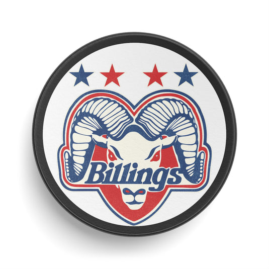 Billings Bighorns Montana Hockey Puck