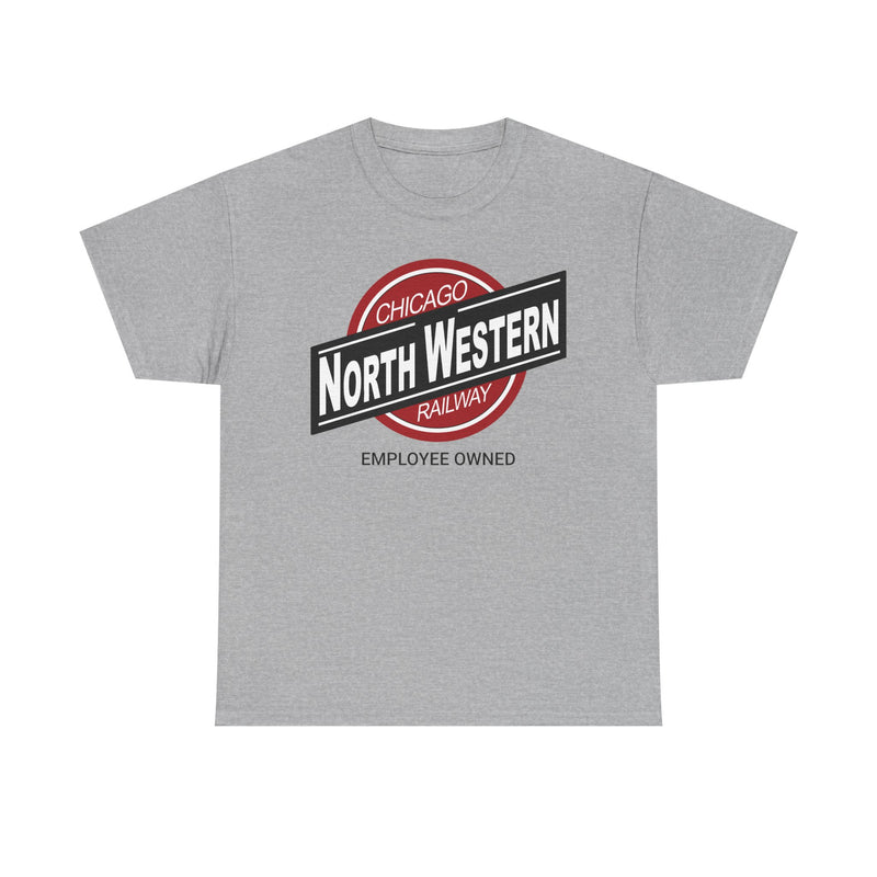 Load image into Gallery viewer, Chicago NorthWestern Employee Owned Railway Railroad Illinois Logo T-Shirt
