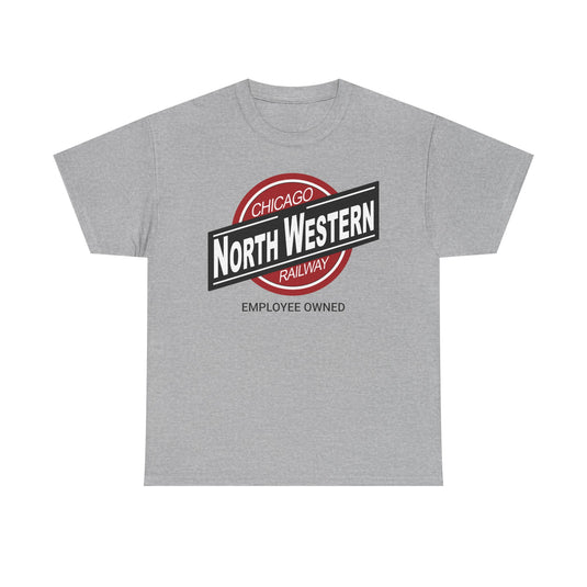 Chicago NorthWestern Employee Owned Railway Railroad Illinois Logo T-Shirt