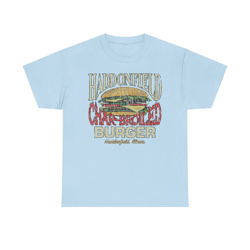 Load image into Gallery viewer, Haddonfield Char-Broiled Burger Illinois Restaurant T-shirt
