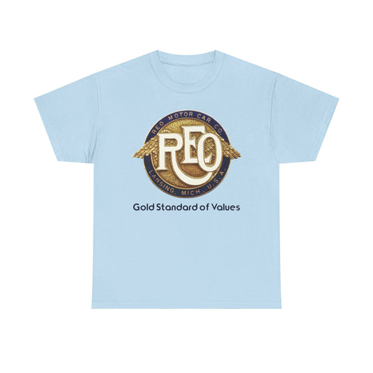 REO Motor Car Co Lansing Michigan Gold Standard Wings T-shirt