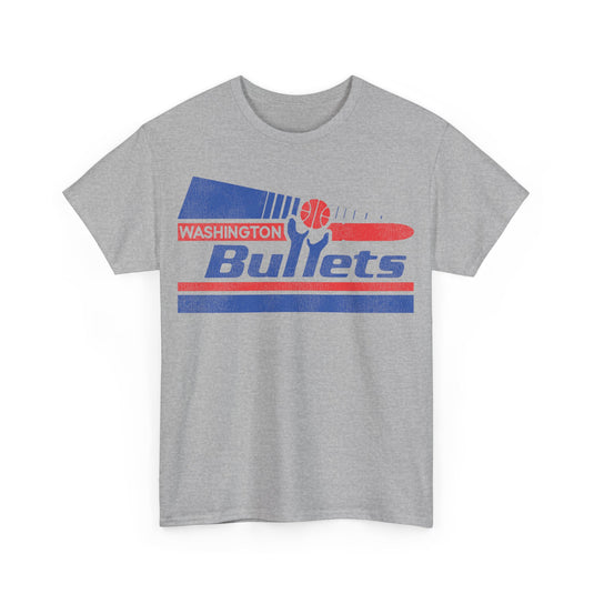 Washington Bullets Basketball Pennant Nostalgic Retro T-shirt