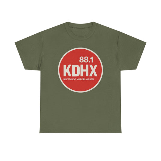 KDHX 88.1 FM T-Shirt - Radio Broadcasting Industry Station Logo Tee