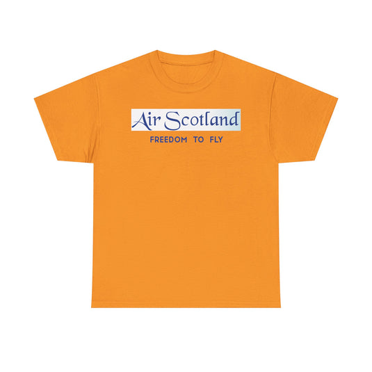 Air Scotland Freedom To Fly Vintage Scottish Airline Logo Aviation T-shirt