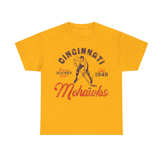 Cincinnati Mohawks Est 1949 Ohio Hockey Team T-shirt