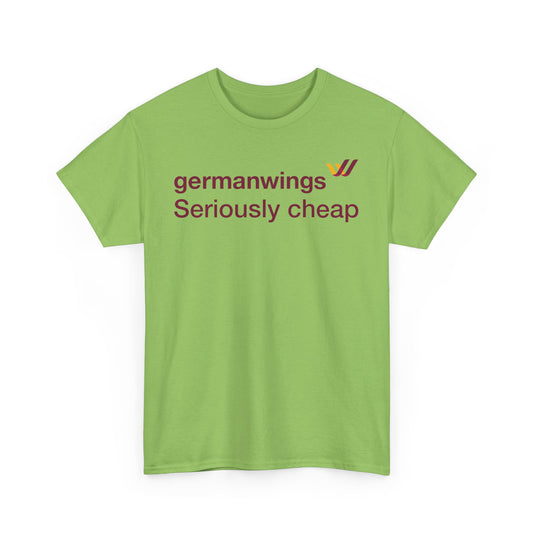 Germanwings Seriously Cheap Lufthansa Subsidiary Vintage Logo T-shirt
