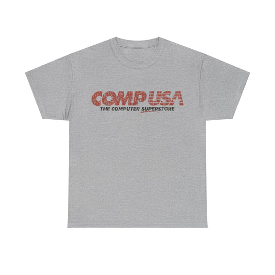 CompUSA 1984 Electronics Store Distressed Print T-shirt