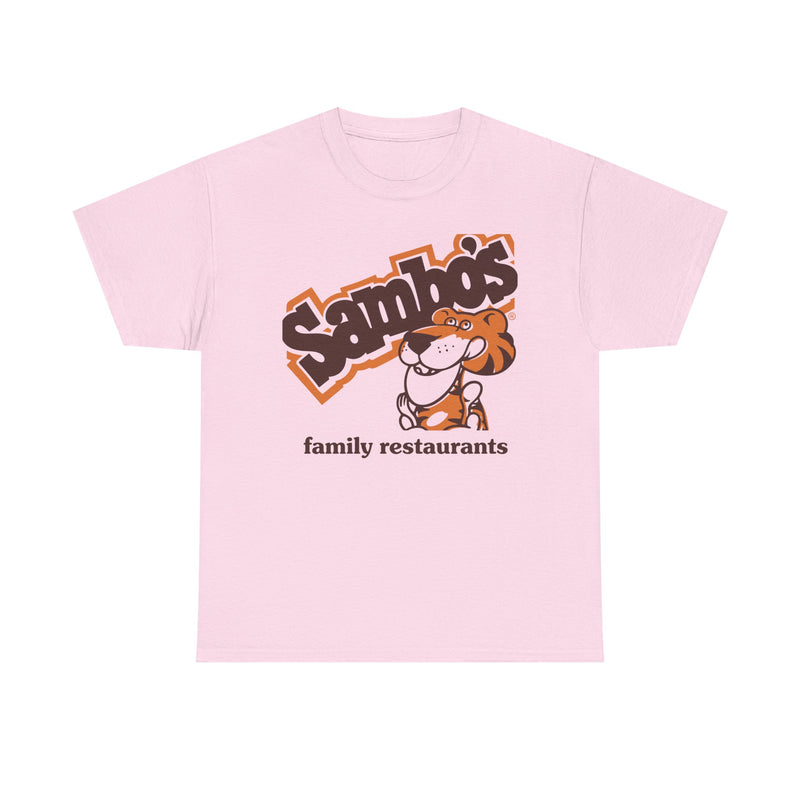 Load image into Gallery viewer, Sambo's T-Shirt - Family Restaurant Industry Bankrupt Logo Tee
