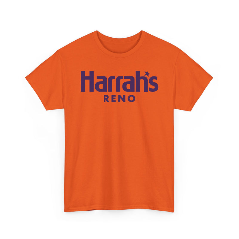 Load image into Gallery viewer, Harrah’s Reno Defunct Casino Logo Purple Graphic T-Shirt Nevada Gambling Resort Tee

