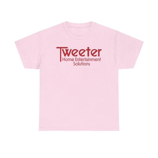 Tweeter Home Entertainment Solutions Red Logo Electronics Store T-shirt