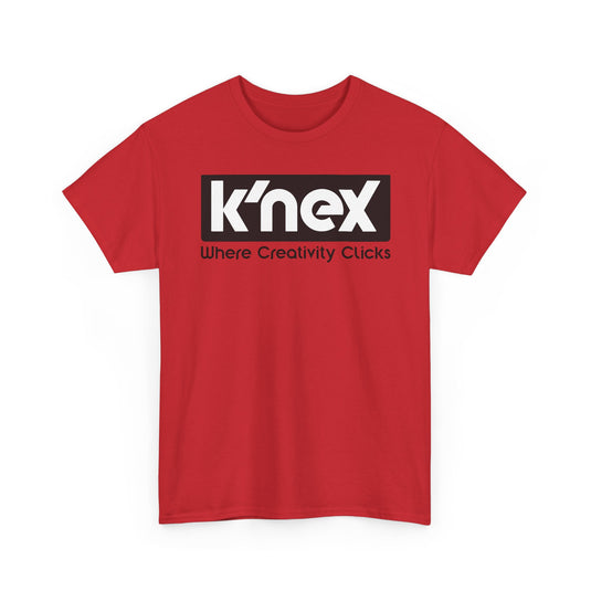 K'NEX Defunct Building Toys T-Shirt Where Creativity Clicks Construction Set Tee
