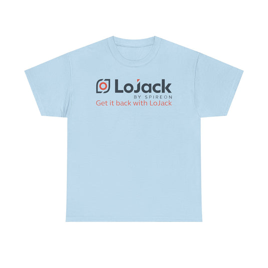 LoJack Defunct Car Security T-Shirt Get It Back With LoJack Spireon Tech Tee