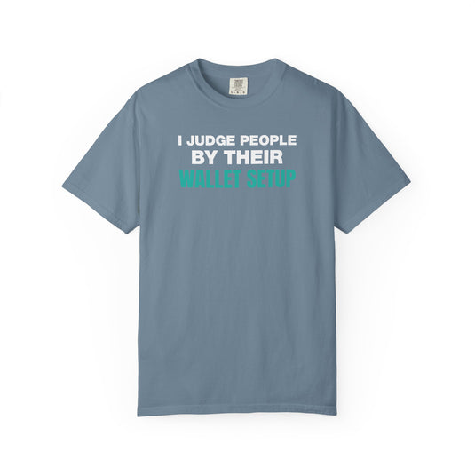 Wallet Setup Credit Card Points Miles Travel Teal T-shirt