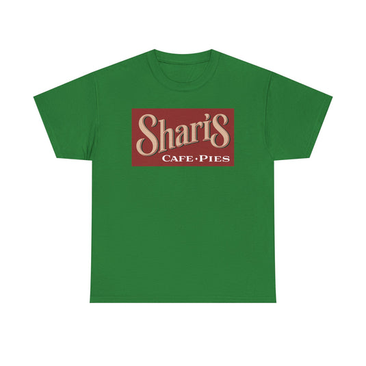 Sharis Cafe Pies T-Shirt - Restaurant Industry Defunct Logo Tee