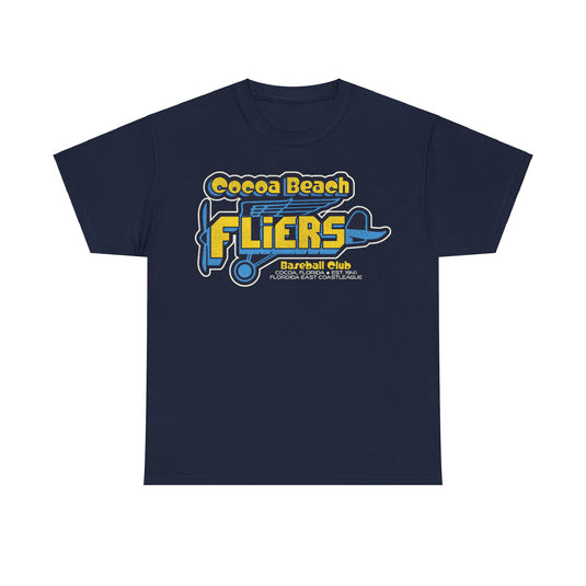 Cocoa Beach Fliers Est 1941 Florida Baseball T-shirt