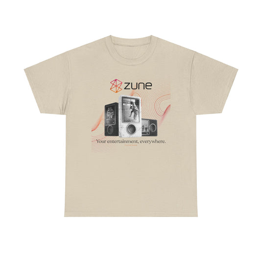 Zune Early Digital Music Player Nostalgic Tribute T-shirt