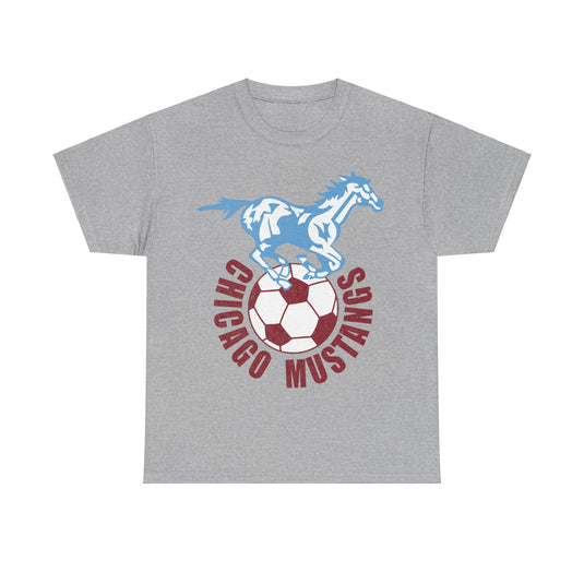 Chicago Mustangs NASL Soccer Retro Nostalgic T-shirt